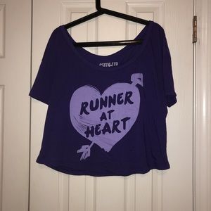 Off the shoulder t-shirt